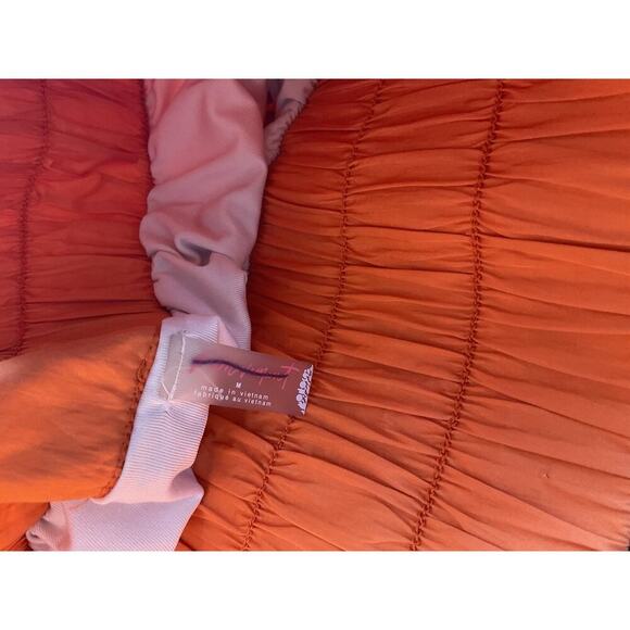 Free People Movement Shorts Womens M Orange The Way Home High Waist Athletic - Picture 7 of 10